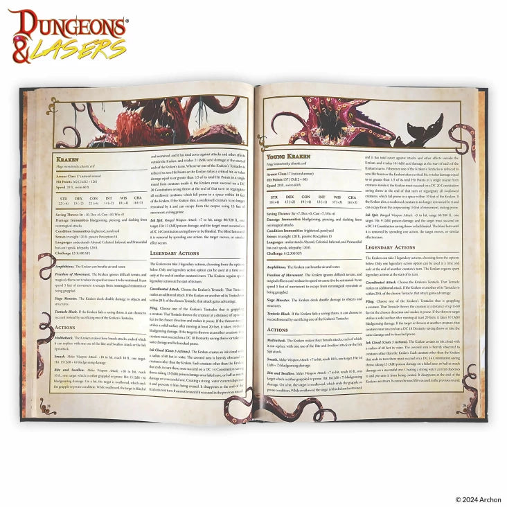 Dungeon & Lasers – Deuslair Bestiary