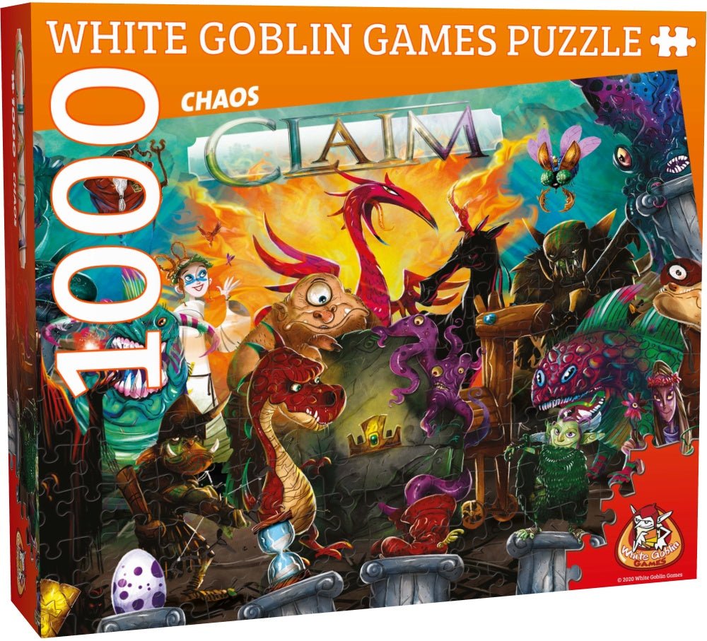 Claim Chaos - 1000 stukjes puzzel (White Goblin Games) - Draakestein - 8718026304386