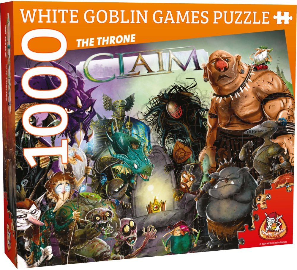 Claim The Throne - 1000 stukjes puzzel (White Goblin Games) - Draakestein - 8718026304362