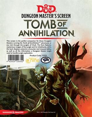 DM Screen - Tomb Of Annihilation