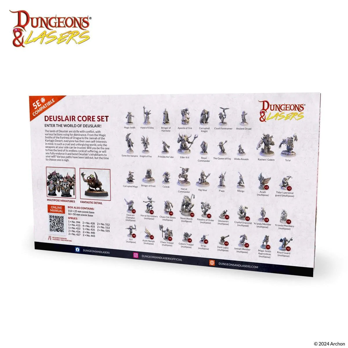 Dungeons & Lasers - Deuslair Core Set: Enter the World of Deuslair!