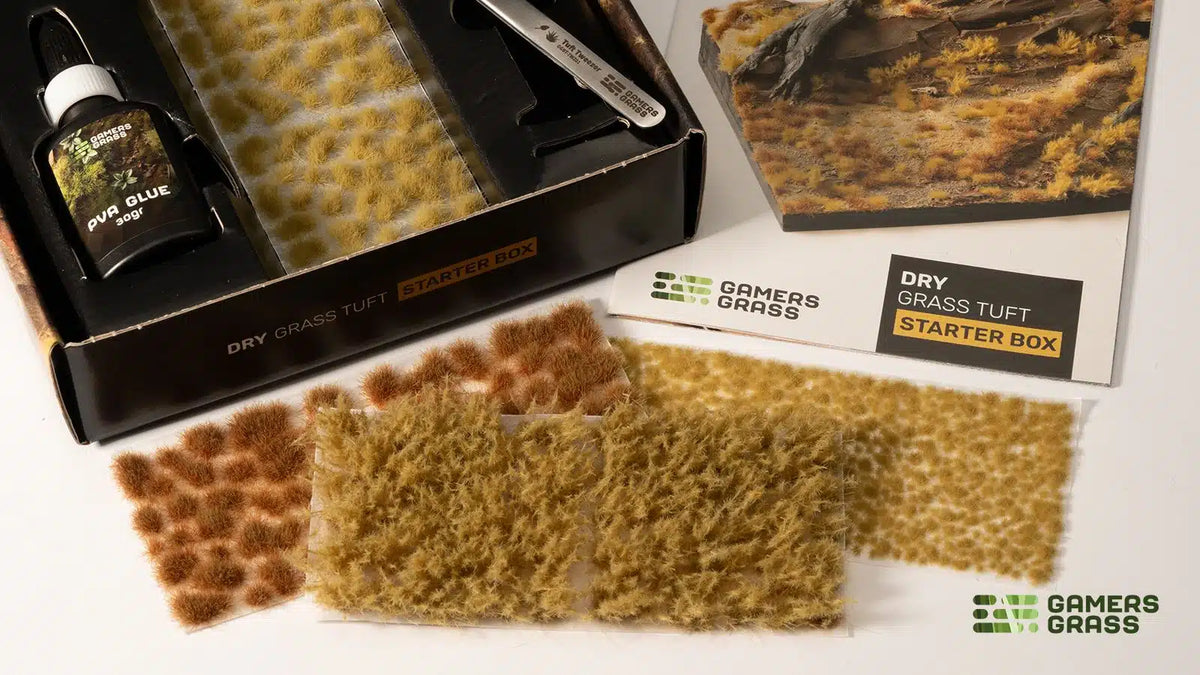 Gamers Grass Tuft Starter Box - Dry Grass