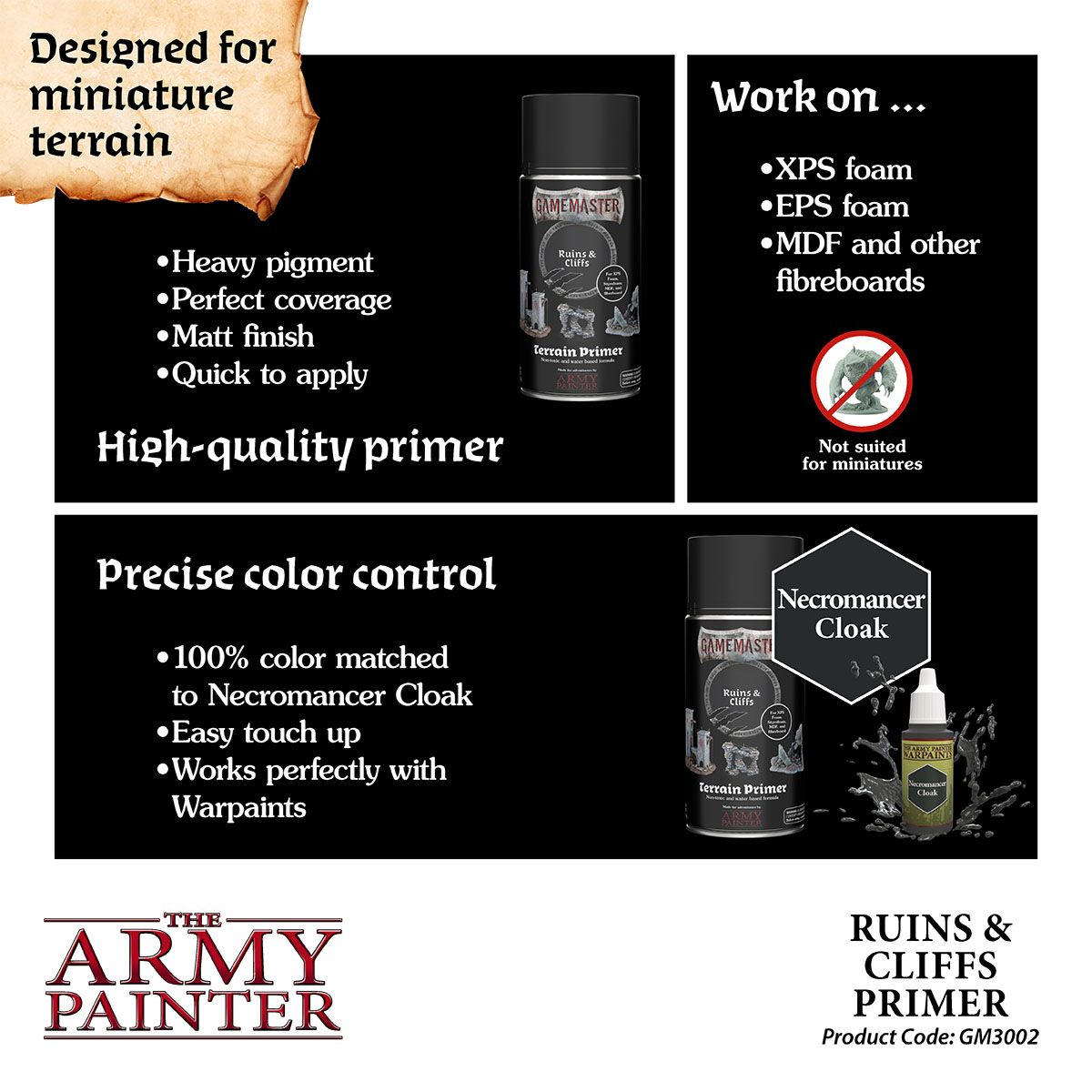 GameMaster Terrain Primer: Ruins & Cliffs (300ml)