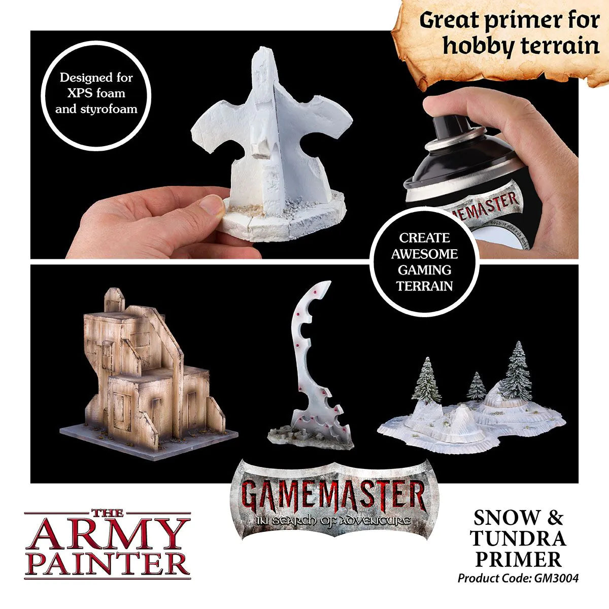 GameMaster Terrain Primer: Snow & Tundra (300ml)