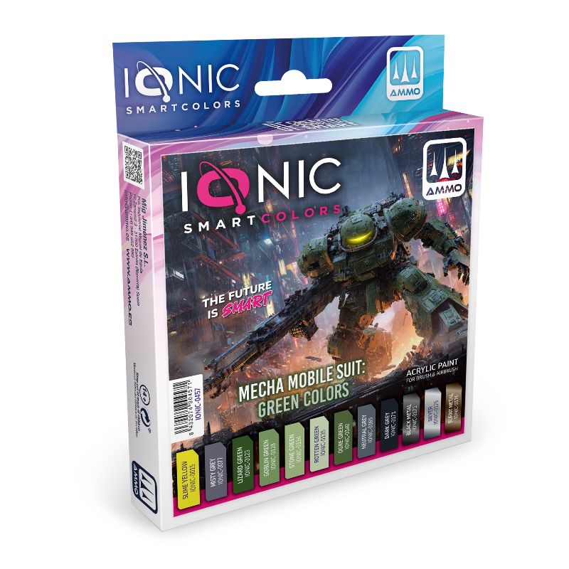 Ionic Paint Set - Mecha Mobile Suit: Green Colors