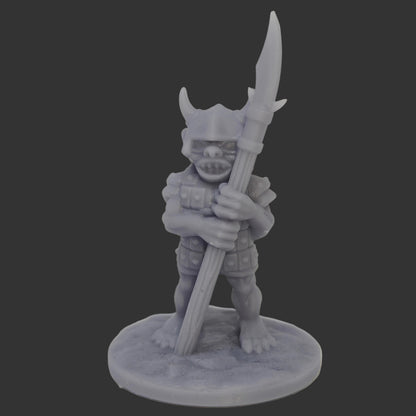 Goblin met hellebaard