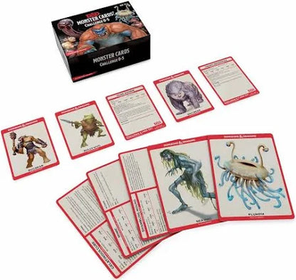 D&D Monster Kaarten - Challenge 0-5 (179 cards)