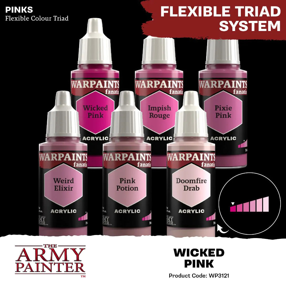 Warpaints Fanatic Acrylic: Wicked Pink