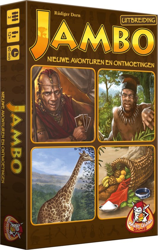 Jambo Nieuwe Avonturen en Ontmoetingen (Uitbreiding) (White Goblin Games) - Draakestein - 8718026301736